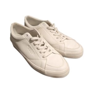 Guess sneakers, white shoes, men's 10, leather, canvas